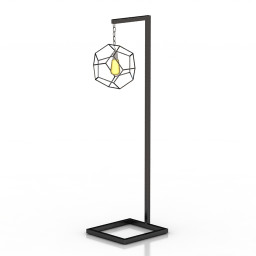 Torchere Dodecahedron floor lamp 3d model