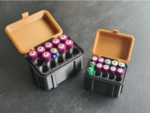AAA Battery Storage Box 3d model