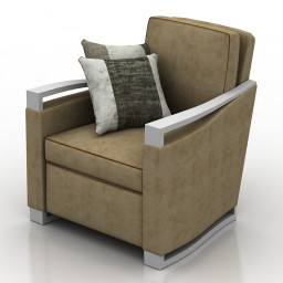 Armchair TOULOUSE CLUB CHAIR donghla 3d model
