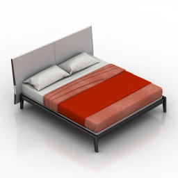 Bed Ipanema Poliform 3d model