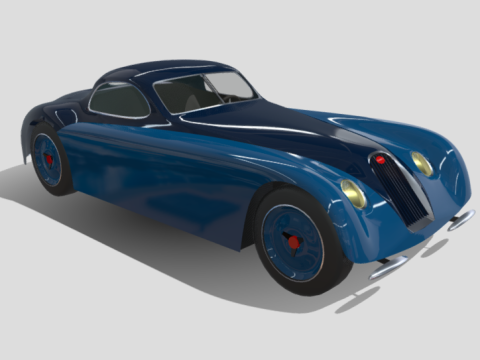 Bugatti T57 CSS 3d model