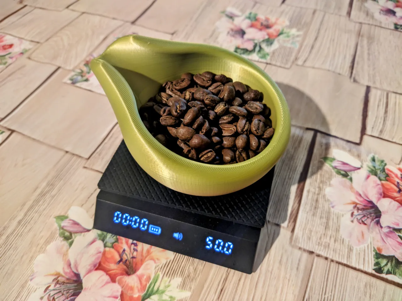 Coffee bean dosing / measuring cup / tray 3d model