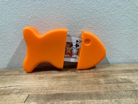 GO FISH card holder with magnets 3d model