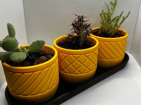 Geometric Vases 3d model