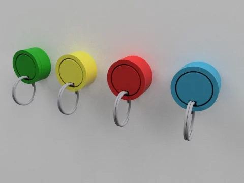 Magnetic key holder 3d model