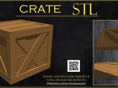 Medieval crate 3d model