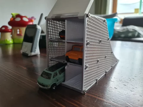 Travelcase / Garage / Ramp for Matchbox or Hot Wheels Cars 3d model