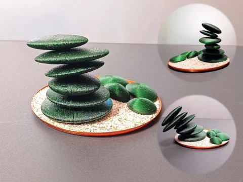 Rock Cairns 3d model