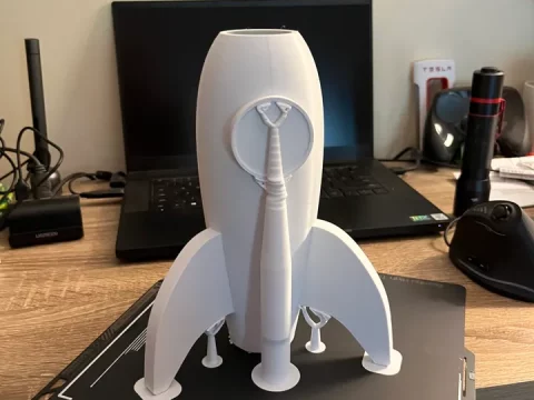 Rocket Vase 3d model