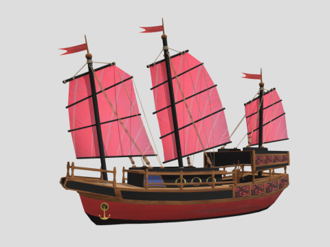 Ship D 3d model