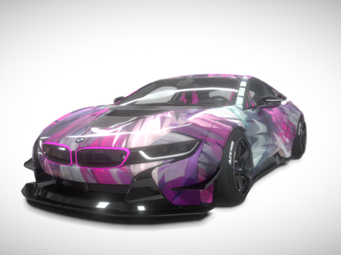 AC - 2019 BMW I8 Liberty Walk 3d model