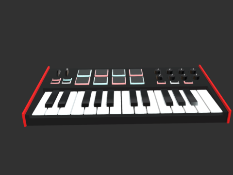 AKAI MIDI Controller 3d model