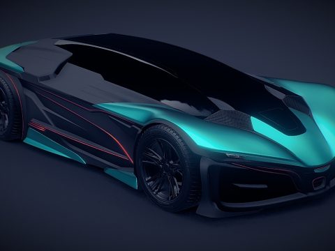 Ai based Concept Car 3d model
