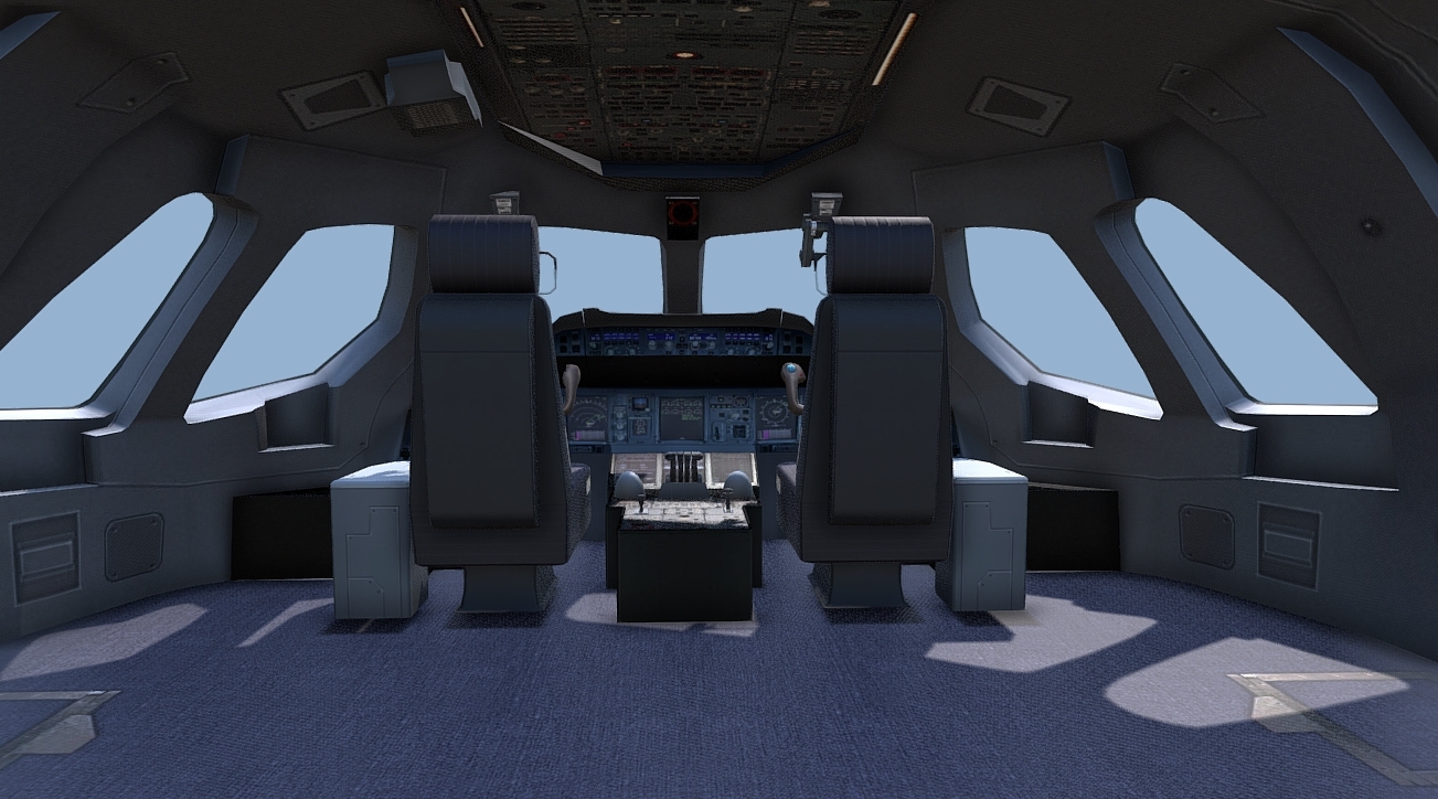 Airplane Cockpit 3d model