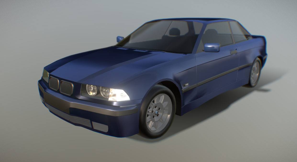 BMW E36 Coupe 3d model