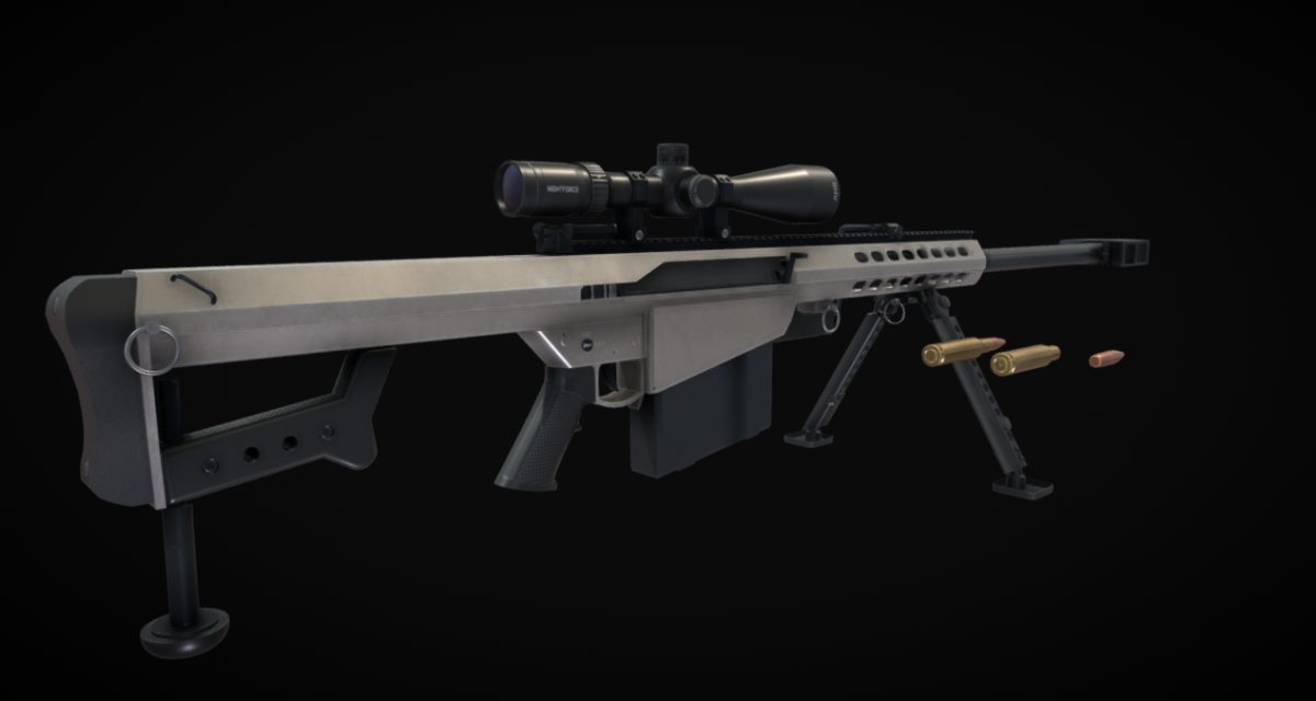 Barrett M82 A1 - DownloadFree3D.com