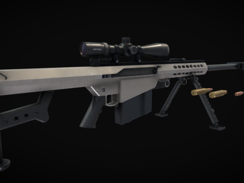 Barrett M82 A1 3d model