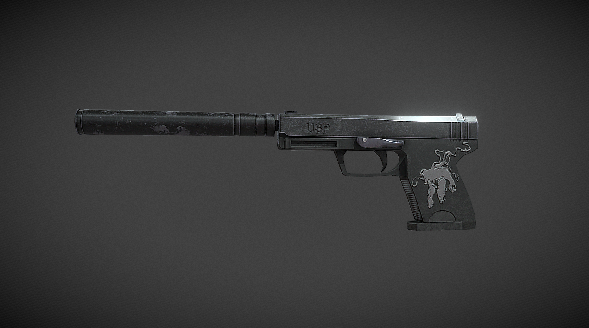 CSGO USP-S 3d model