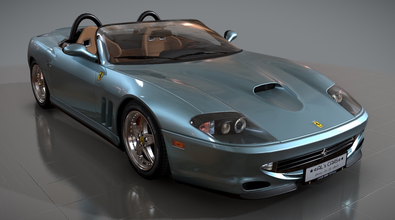 Ferrari 550 Barchetta 2000 Azzurro Hyperion 3d model