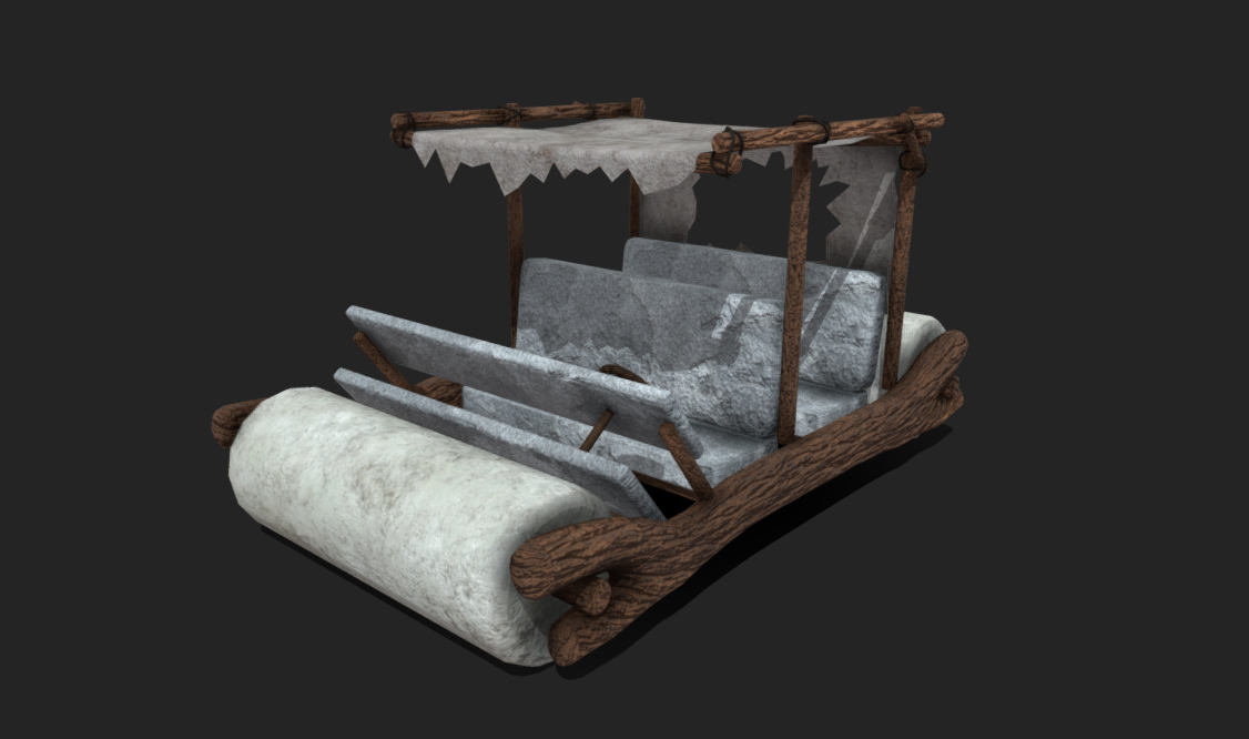 Flintstones Car 3d model