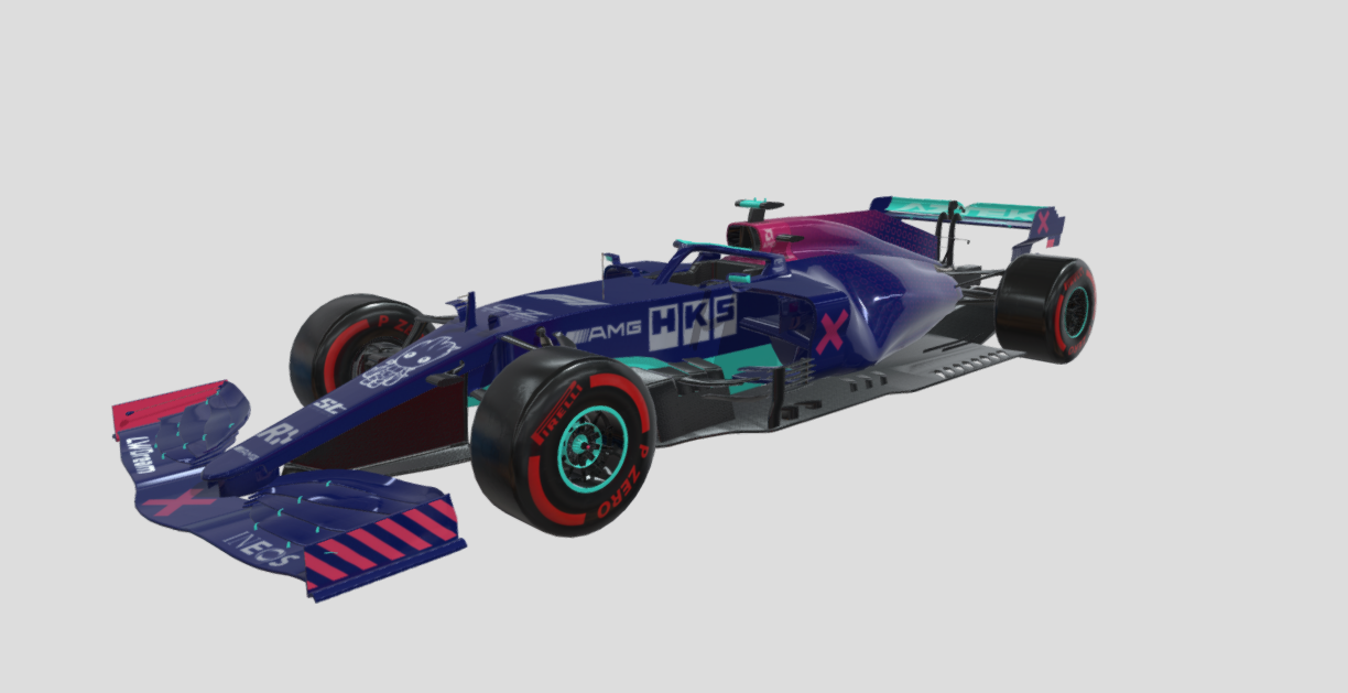 Formula 1 Car Midpoly 3d model