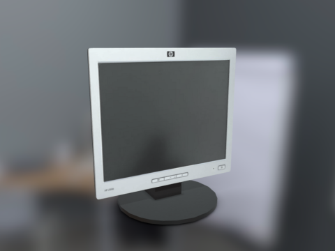 HP L1506 Monitor 3d model