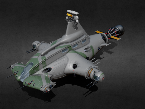 Hammerhead Space Fighter 3d model