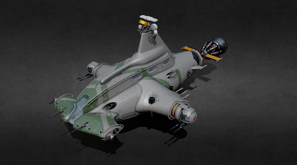 Hammerhead Space Fighter 3d model