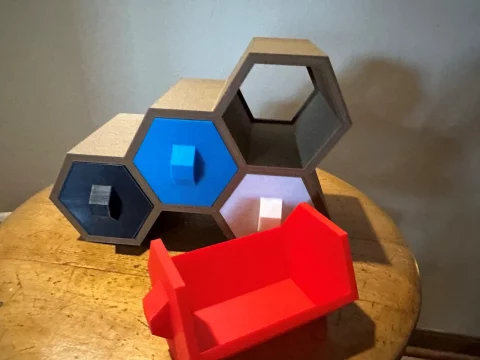 Honeycomb Organizer 3d model