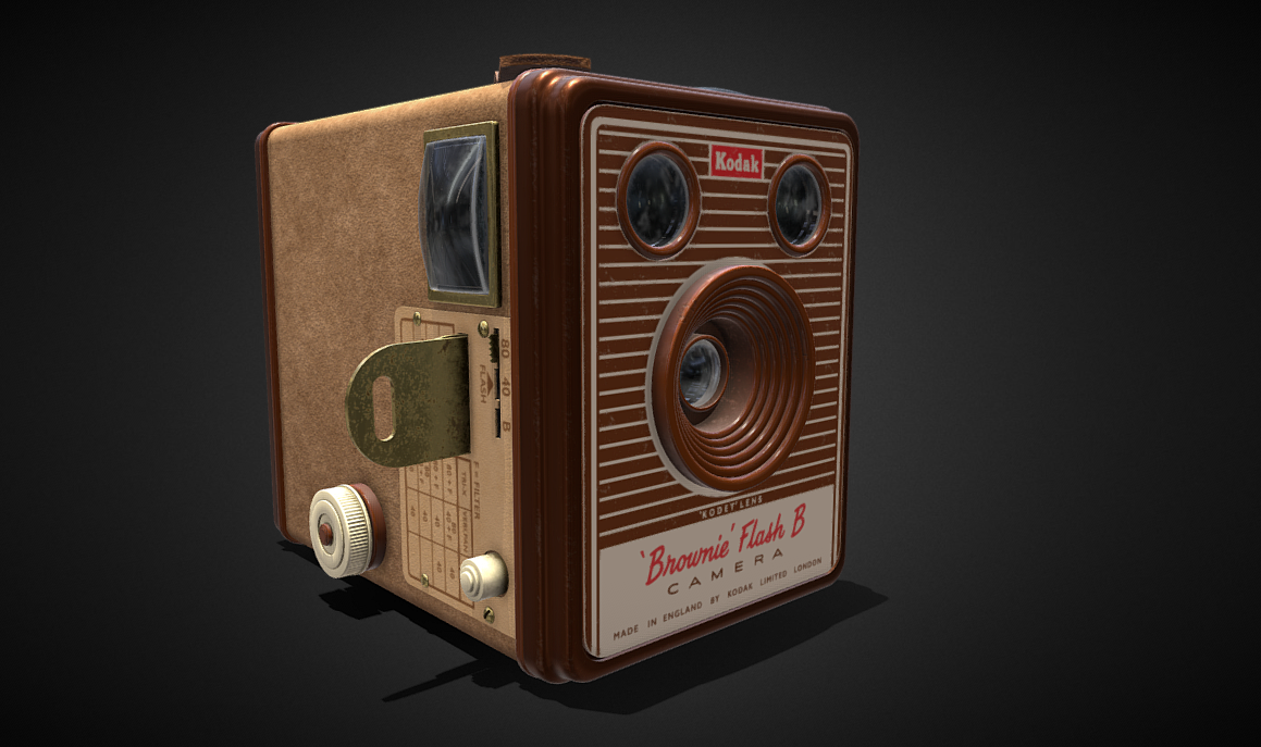 Kodak Brownie Flash B 3d model
