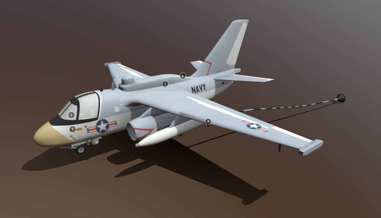 Lockheed ES-3A Shadow 3d model