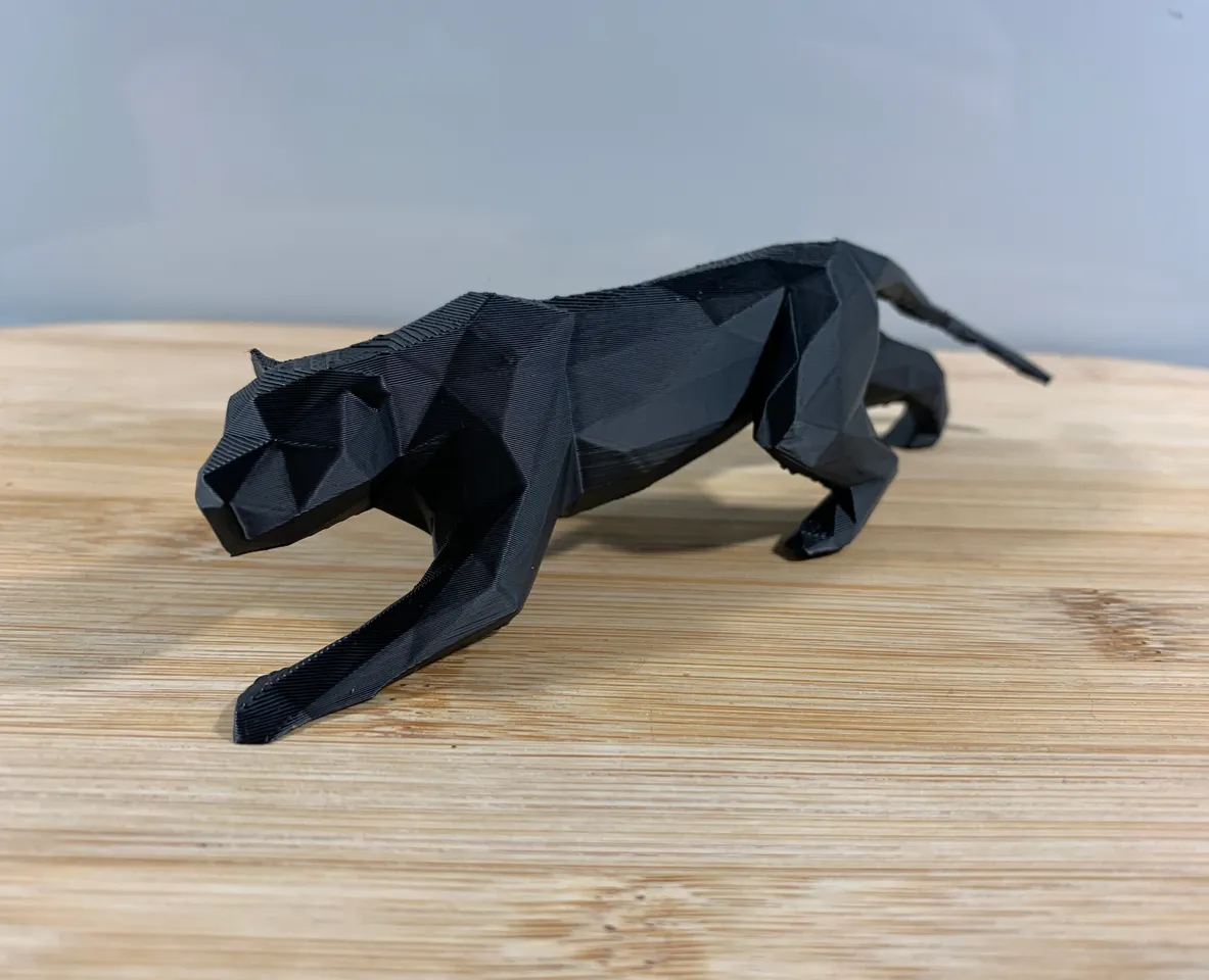 Low poly panther 3d model