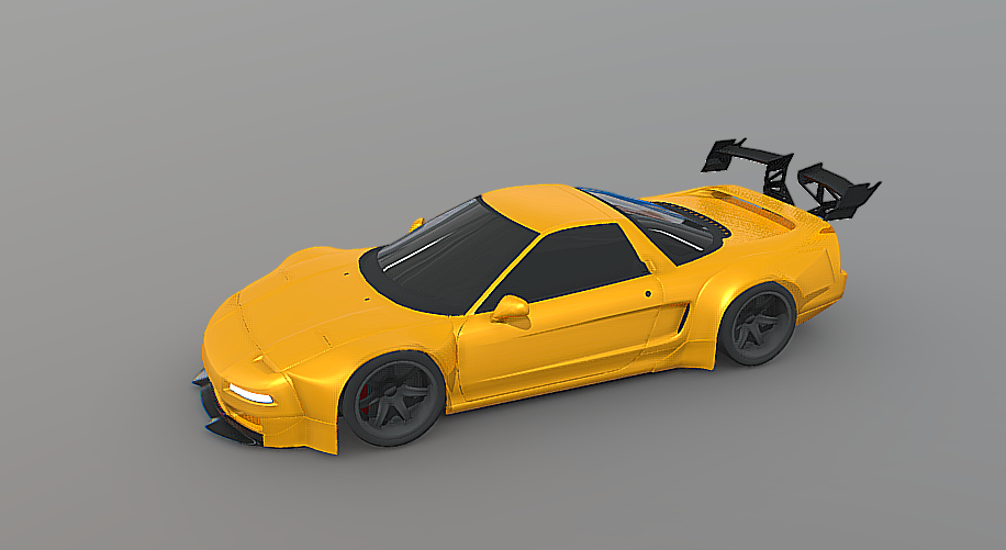 Low poly tune Honda NSX 3d model