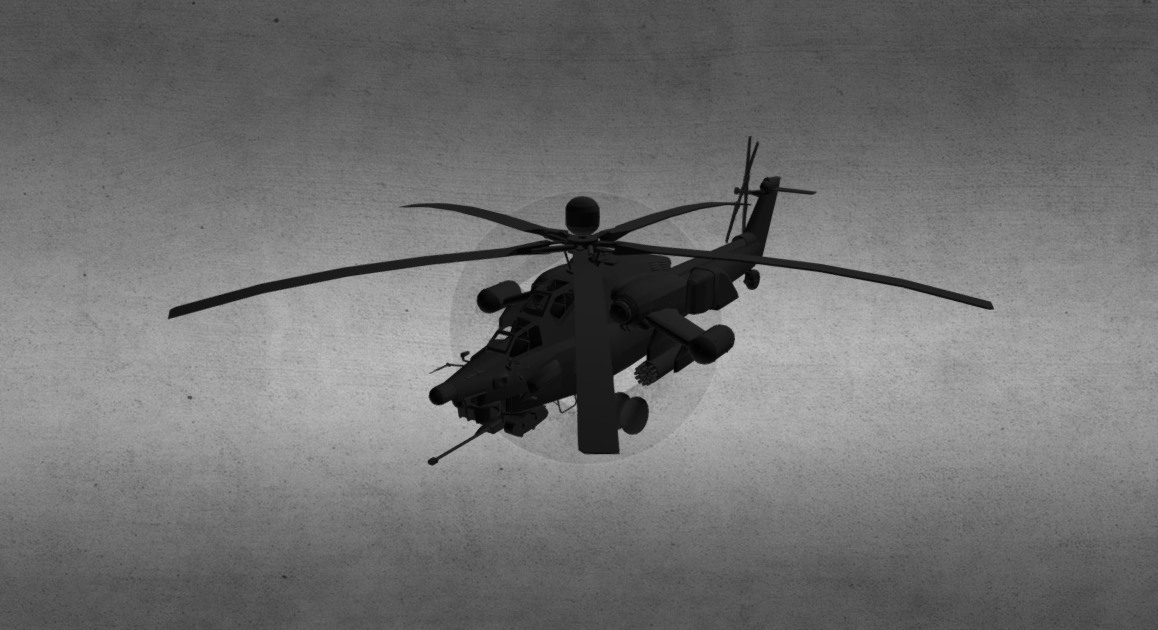 MI 28 Russian attack helicopter 3d model