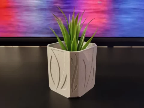 Minimal Leaf Pot 3d model
