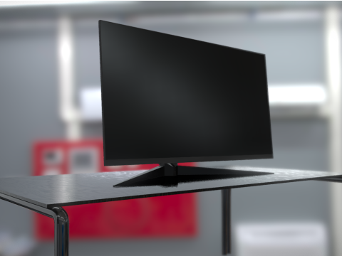 Non-brand Gaming Monitor 3d model