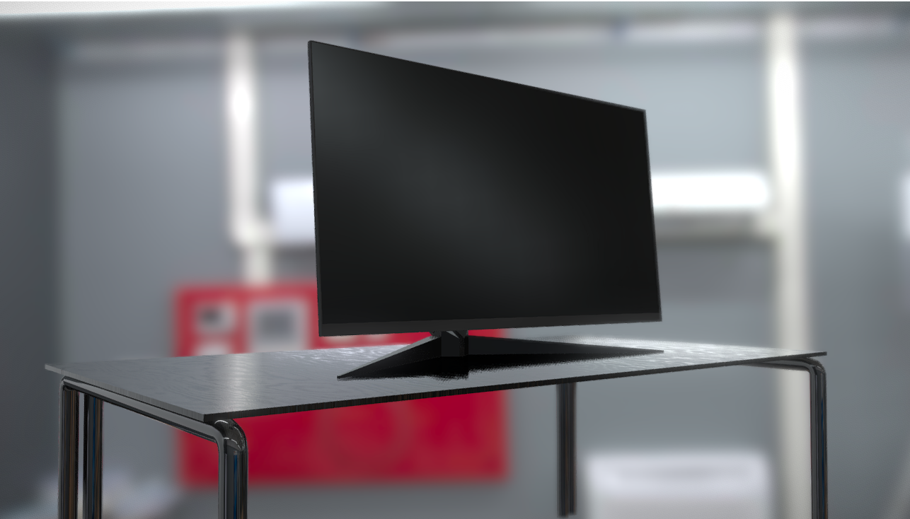 Non-brand Gaming Monitor 3d model
