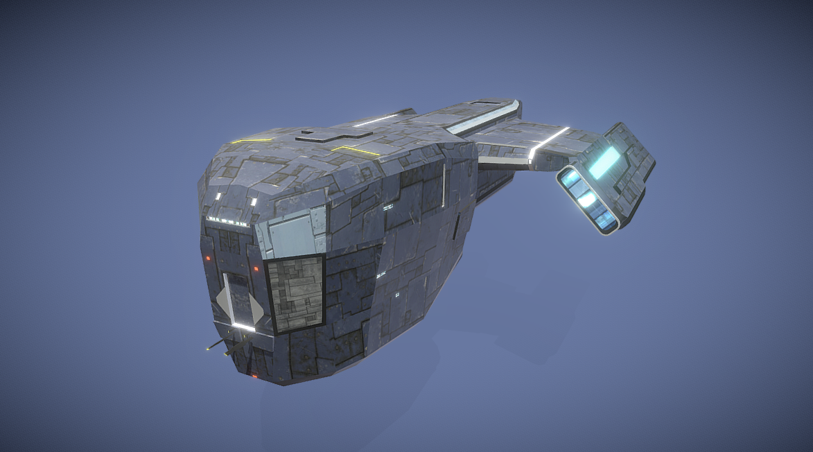 Old Freighter 3d model