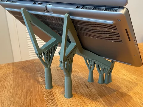 Organic Support Laptop Stand 3d model