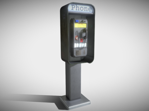 Payphone 3d model
