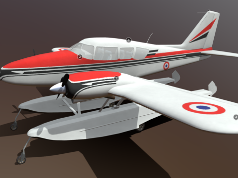 Piper Pa 23 Apache 3d model