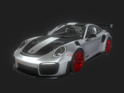 Porsche 911 GT2 RS With Angle Eyes 3d model