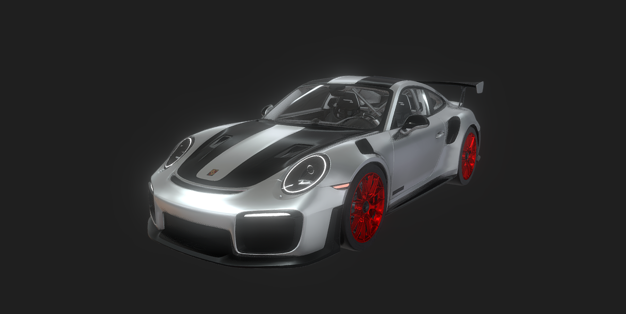 Porsche 911 GT2 RS With Angle Eyes 3d model