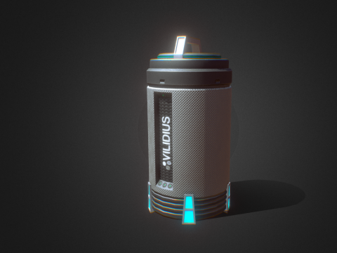 Sci-Fi Canister 3d model