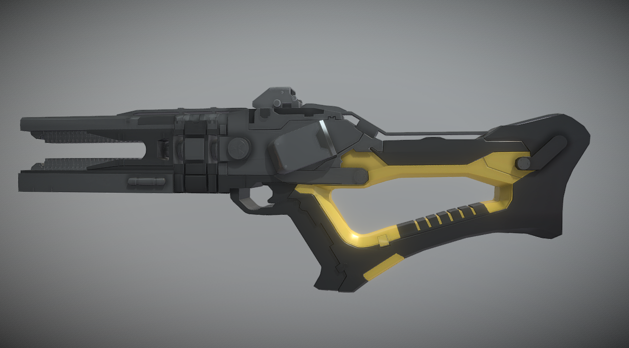 Sci fi gun 3d model