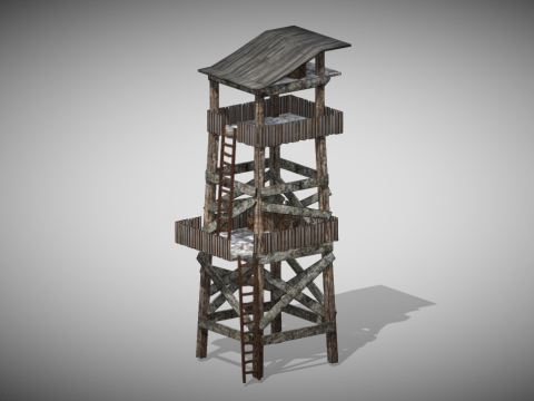 Shitty Zombie Tower 3d model