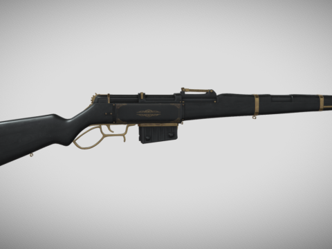 Steampunk Gewehr 43 Rifle 3d model