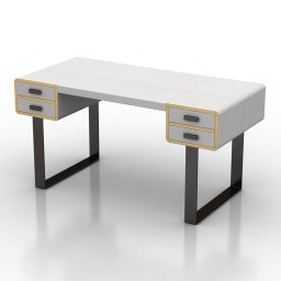 Table Armani Casa Euclide desk 3d model