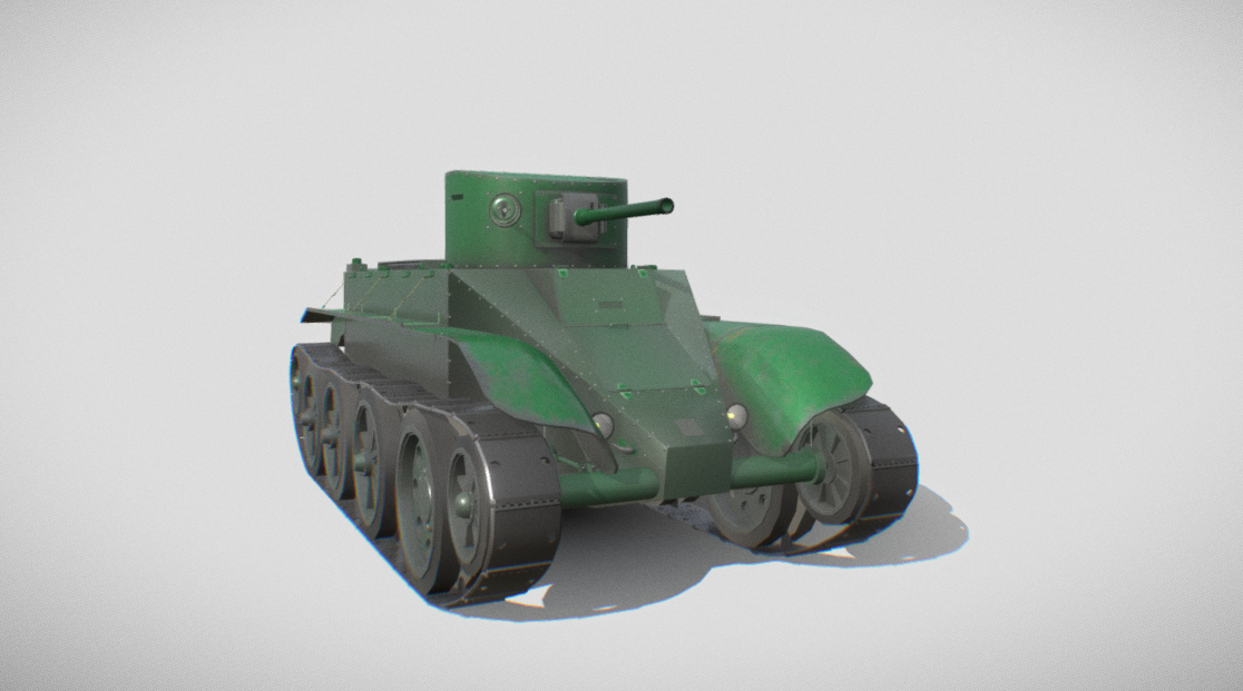 Tank BT-2 3d model