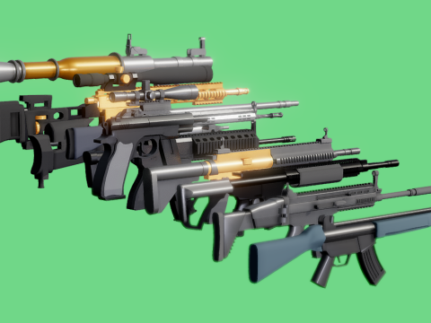 Weapon Pack 3d model